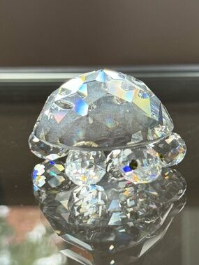 Swarovski Crystal Turtle/Tortoise Figurine Vintage Retired w/o Box